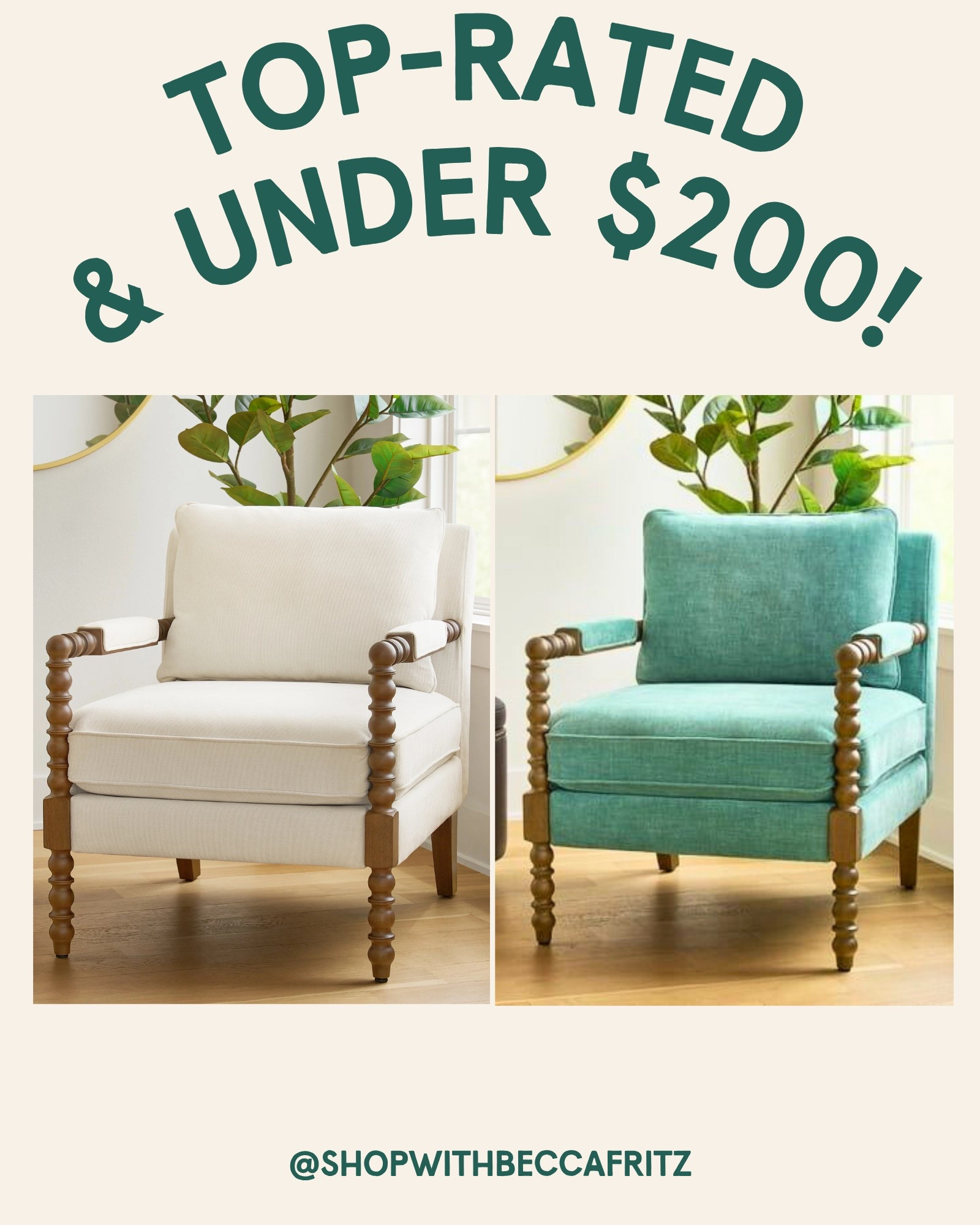 Okay but…HOW is this stunning spindle chair so affordable?! 😍 It’s giving designer vibes without the designer price tag 🙌🏻 And the reviews? ⭐️⭐️⭐️⭐️⭐️
I can already think of 3 spots in my house where this would look👌
✔️ Front living room
✔️ Office
✔️ Guest bedroom

If you’re looking for a timeless piece that instantly upgrades a space, this is it!

🔗 Tap to shop before it’s gone!



#HomeFinds #DecorCrush #SpindleChair #AffordableStyle #InteriorInspo #BeccaFritzFinds #LTKHome #BudgetChic

#LTKHome