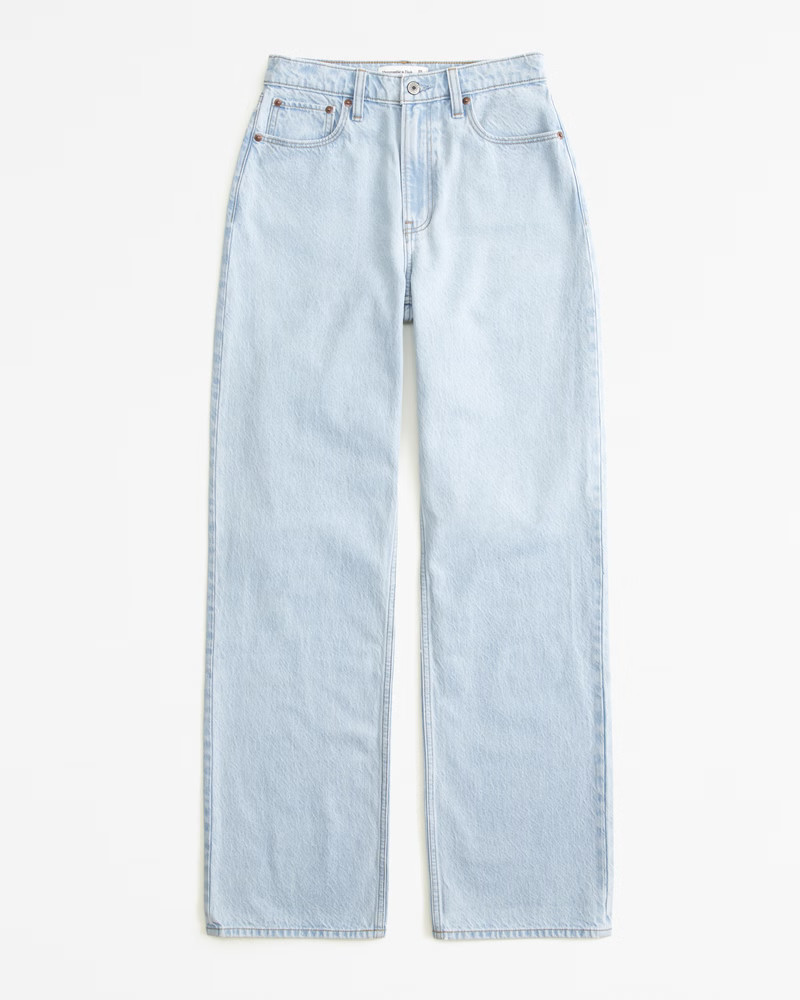 Curve Love High Rise Loose Jean | Abercrombie & Fitch (US)