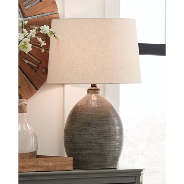 Joyelle Table Lamp Gray - Signature Design by Ashley | Target