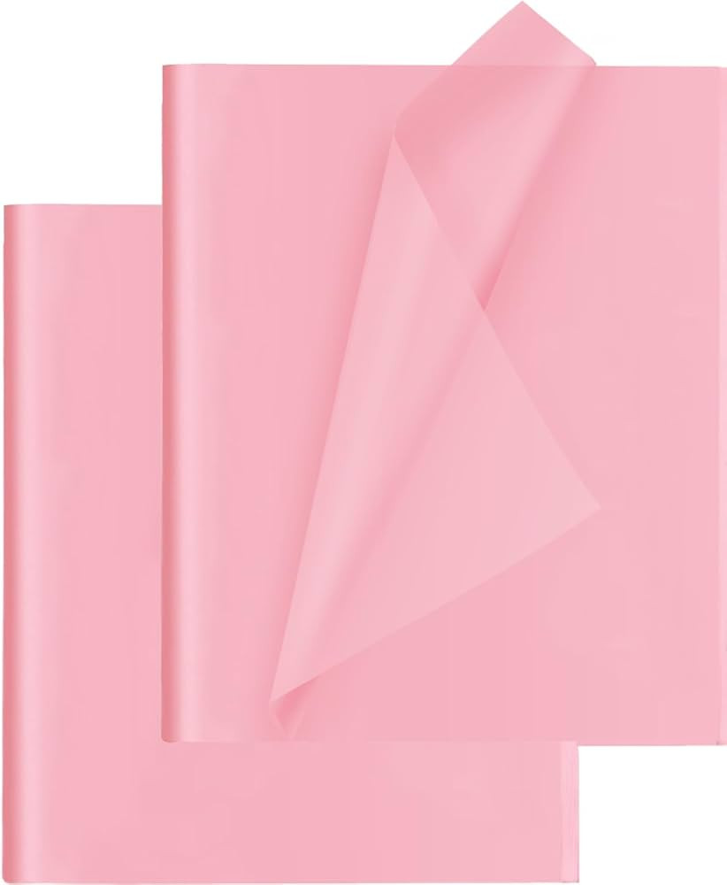 Pink Tissue Paper for Gift Bags - 30 Sheets of Pink Wrapping Tissue Paper Bulk Packaging Paper fo... | Amazon (US)