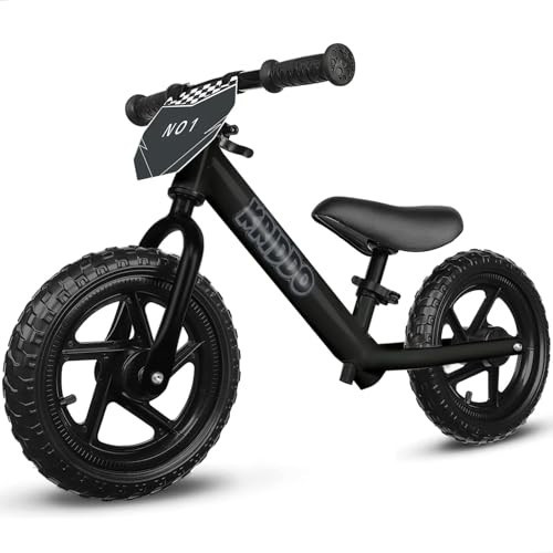 KRIDDO Toddler Balance Bike 2 Year Old, Age 24 Months to 5 Years Old, 12 Inch Push Bicycle with Customize Plate (3 Sets of Stickers Included), Steady Balancing, Gift Bike for 2-3 Boys Girls, Night | Amazon (US)