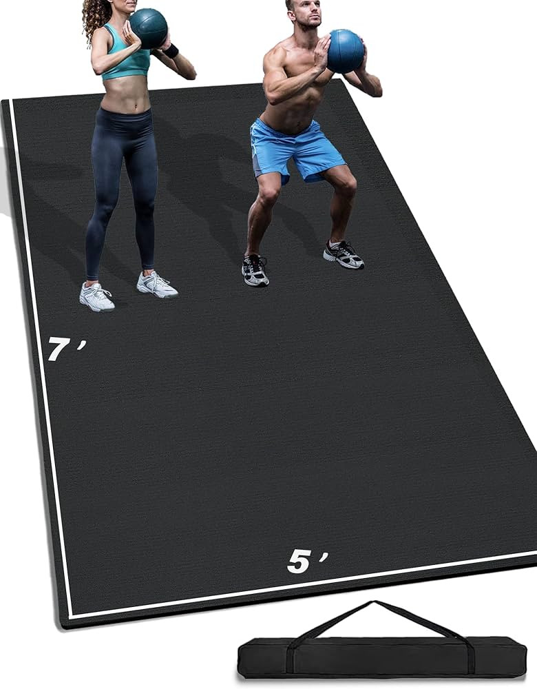 7' x 5' x 7mm/ 12' x 6' x 7mm Extra Large Exercise Mat, [35 Sq.Ft/ 72Sq.Ft] Heavy-Duty & Extreme ... | Amazon (US)