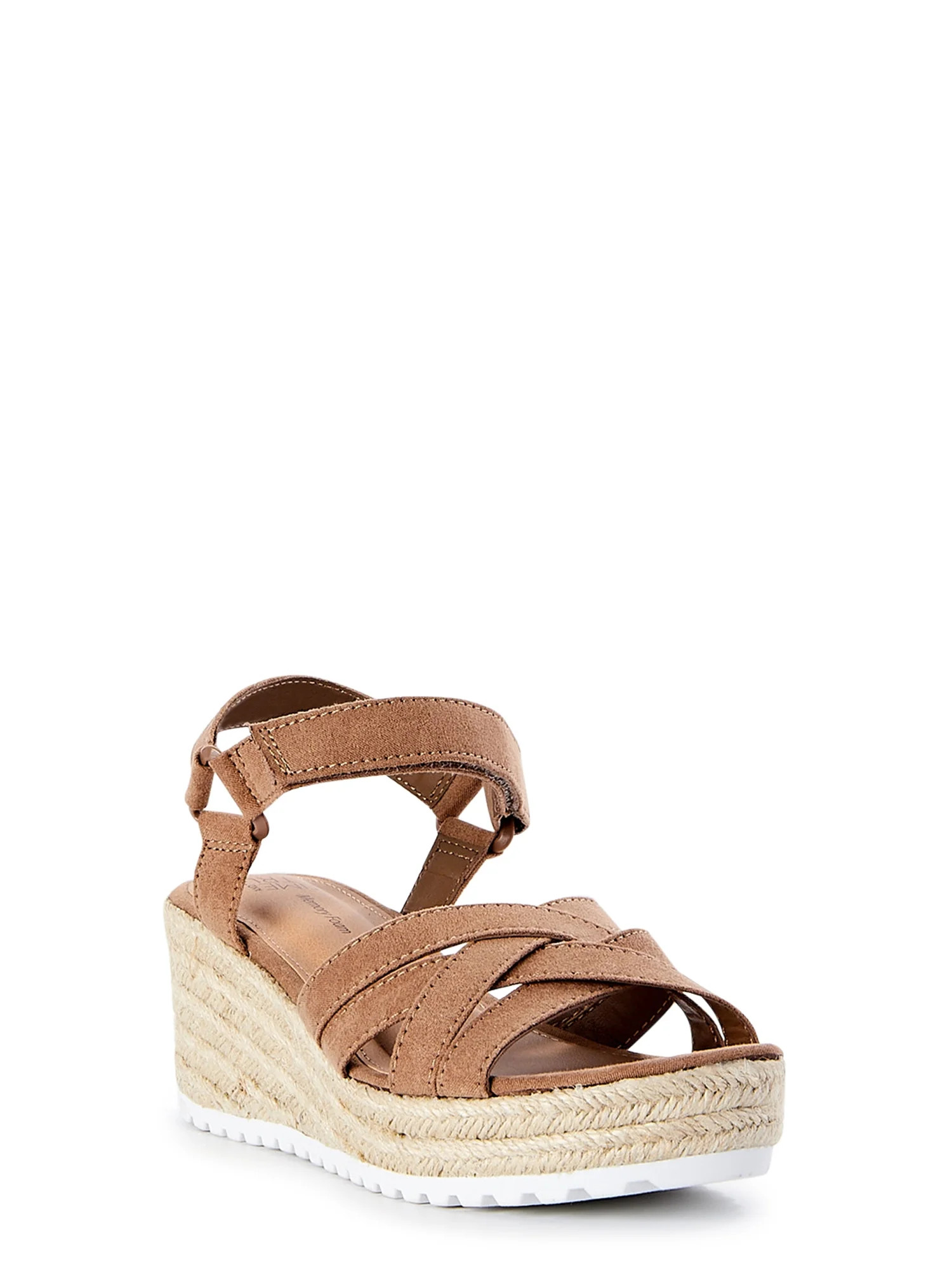 Time and Tru Women's Demi Wedge Sandals - Walmart.com | Walmart (US)