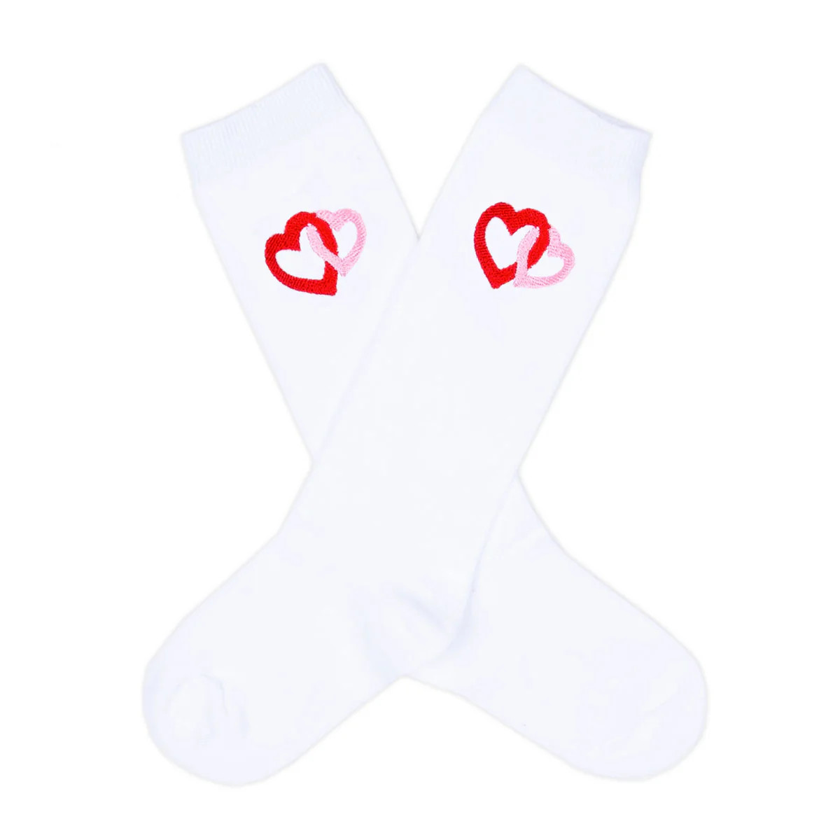 Heart Embroidered Knee High Socks | Classic Whimsy