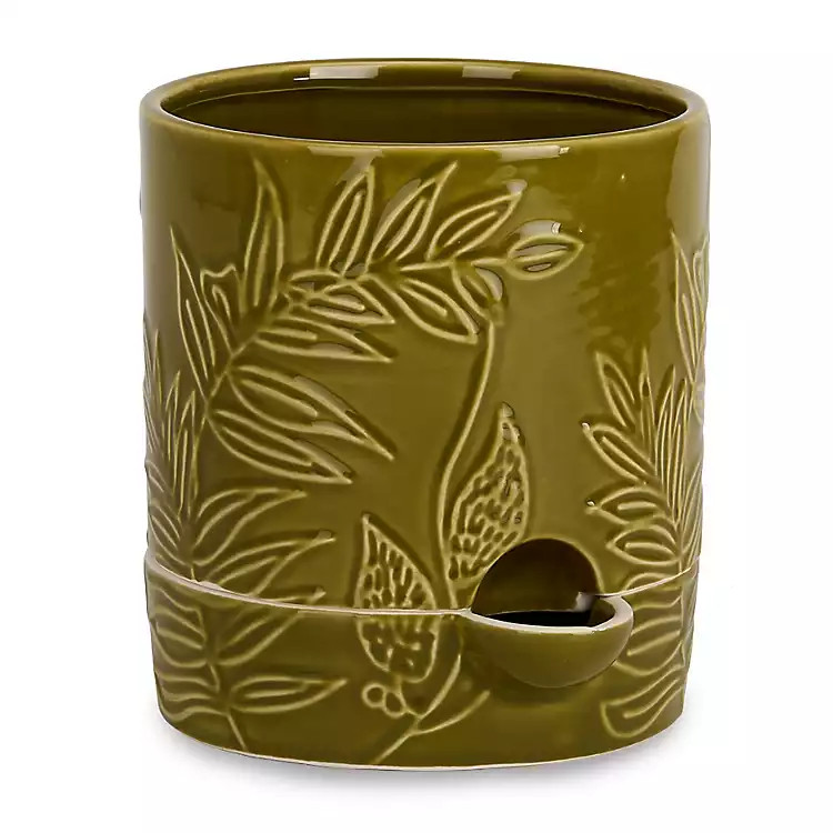 New! Green Botanical Self Watering Planter | Kirklands