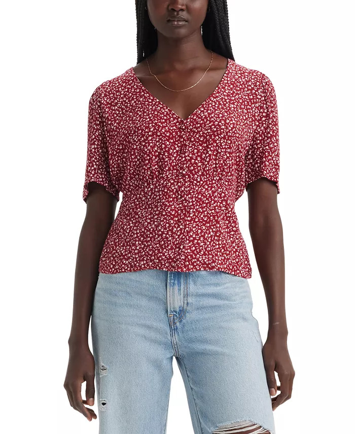 Women's Dolores Short-Sleeve Blouse | Macy's