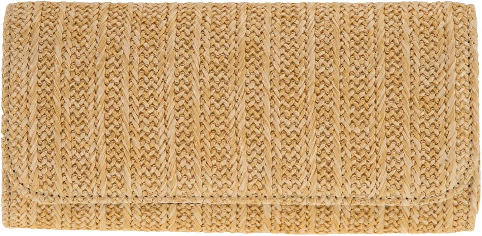 JNB Women's Natural Straw Clutch Purse | Amazon (US)