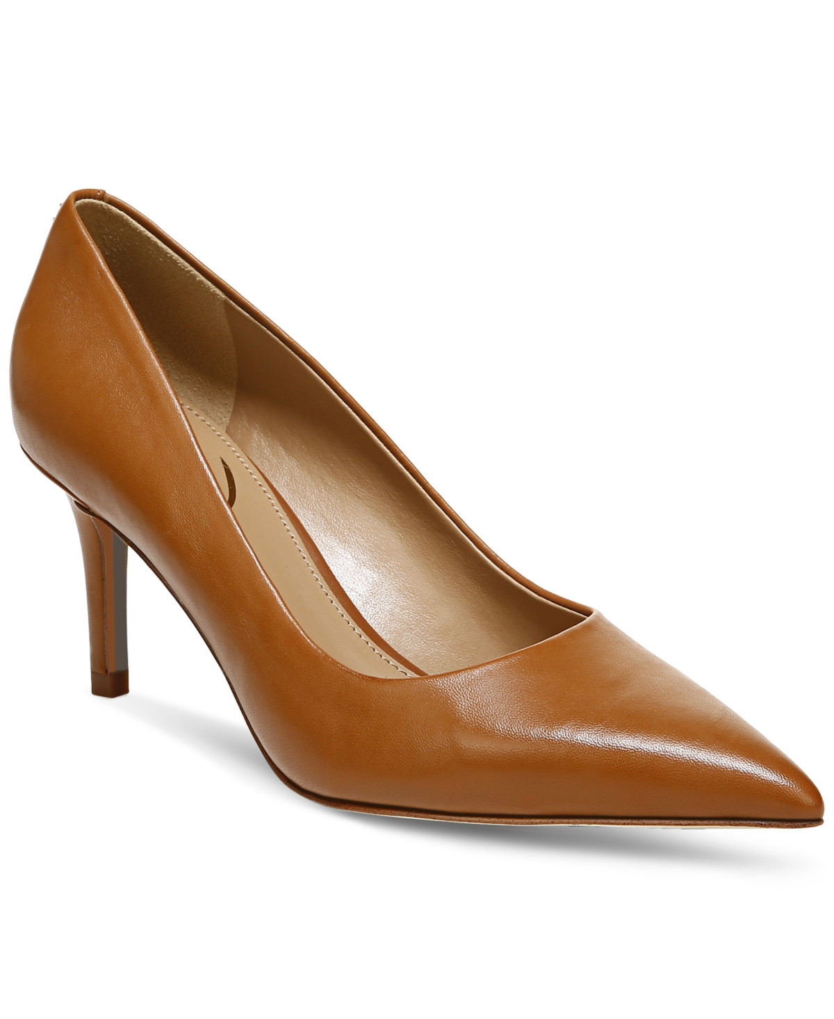 Sam Edelman Women's Vienna Mid-Heel Pumps - Saddle | Macy's