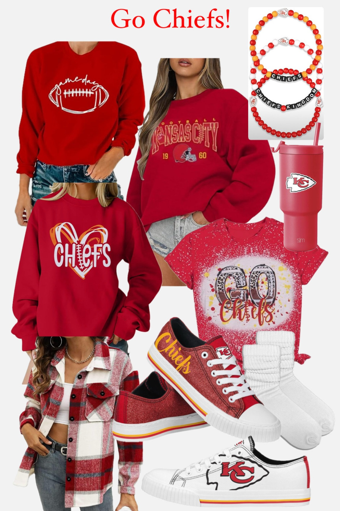 Support your team. Go Chiefs! 
#superbowl #kcchiefs #kansascitychiefs #nfl #mahomes #taylorswift #traviskelce #kelceswift 

#LTKFitness #LTKFindsUnder50