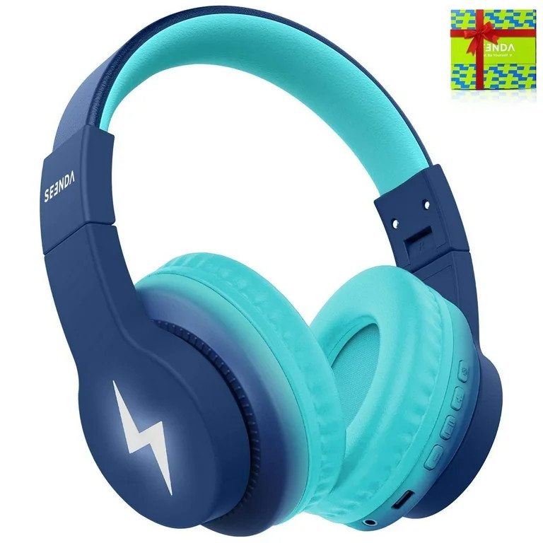 Seenda Kids Bluetooth Headphones, Kids Wireless Headphones over Ear Headset with 85dB/94dB Volume... | Walmart (US)