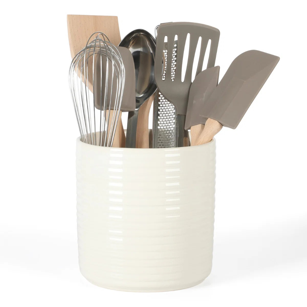 Martha Stewart 10 Piece Tools and Gadget Set W/ Ceramic Crock - Navy Blue | Wayfair North America