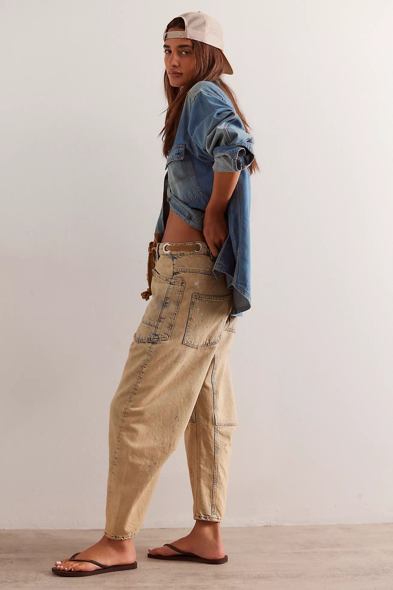 We The Free Moxie Pull-On Barrel Jeans | Free People (Global - UK&FR Excluded)