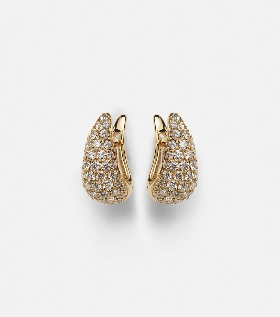 Claw 18kt gold earrings with diamonds | Mytheresa (US/CA)