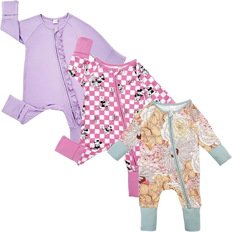 Bow Dream Infant Boys Girls Clothes Newborn Bamboo Rayon Baby girl Romper baby boy Bodysuit Jumps... | Amazon (US)