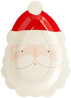 My Mind's Eye Santa Face Shaped Paper Plates – 8 Holiday Plates with Gold Foil Accents, 7.5 x 1... | Amazon (US)