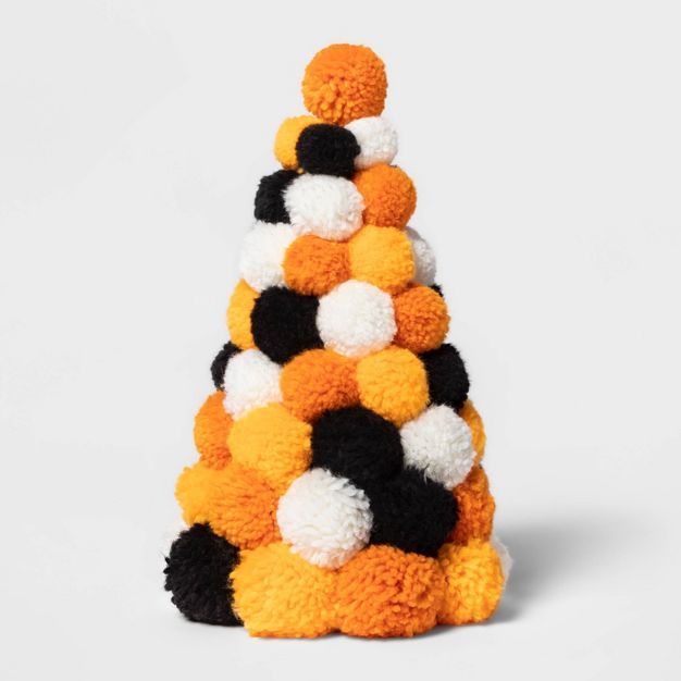 Medium Pom Pom Tree Halloween Decorative Sculpture - Hyde & EEK! Boutique™ | Target