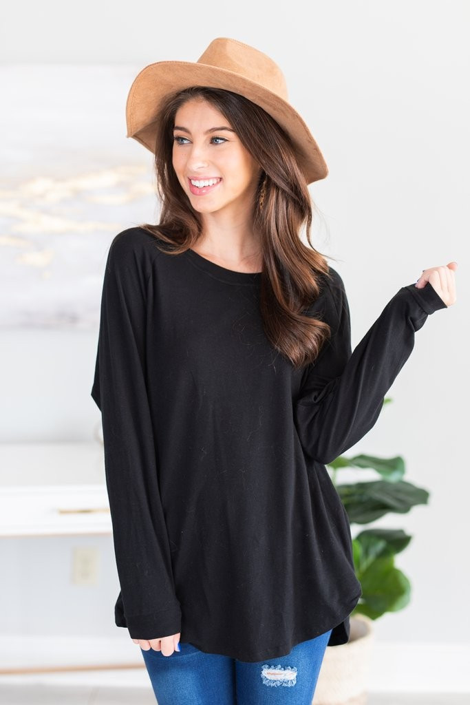 Easy Like Sunday Black Tunic | The Mint Julep Boutique