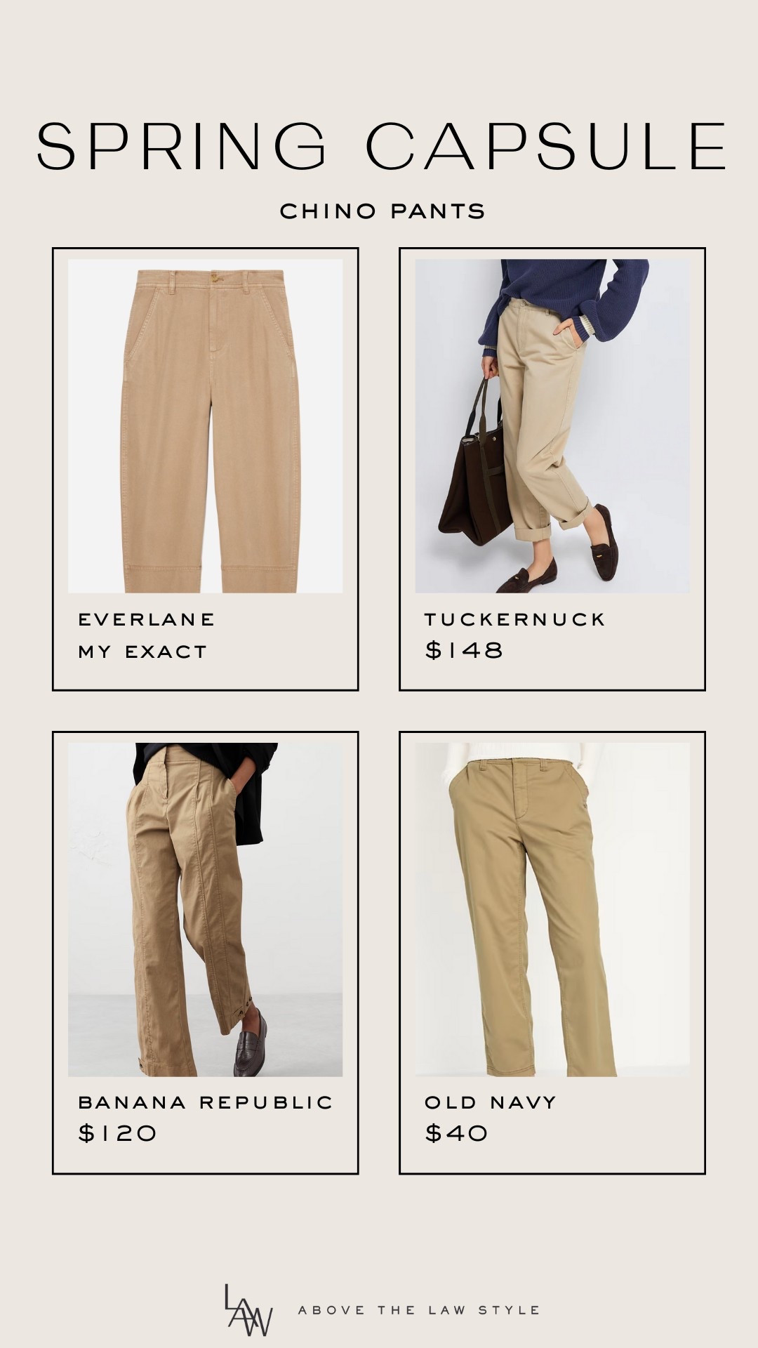 Spring Capsule: Chino Pants

#LTKFindsUnder100 #LTKStyleTip #LTKFindsUnder50