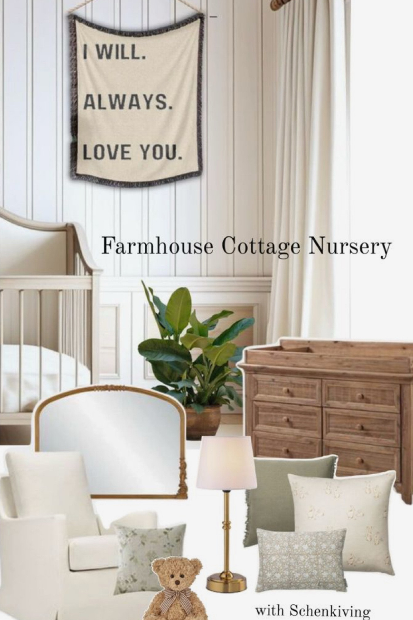 NEUTRAL NURSERY DECOR 
.
Add a sweet tapestry to your nursery 🤍 