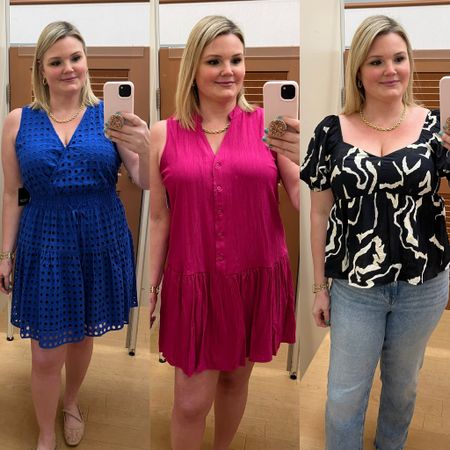 Kohl’s try on! Dresses run a little big, size down. I’m wearing the large in both but could do a medium. Top fits true to size but if larger than a D cup, size up as the top part is snug  

#LTKover40 #LTKmidsize #LTKSeasonal