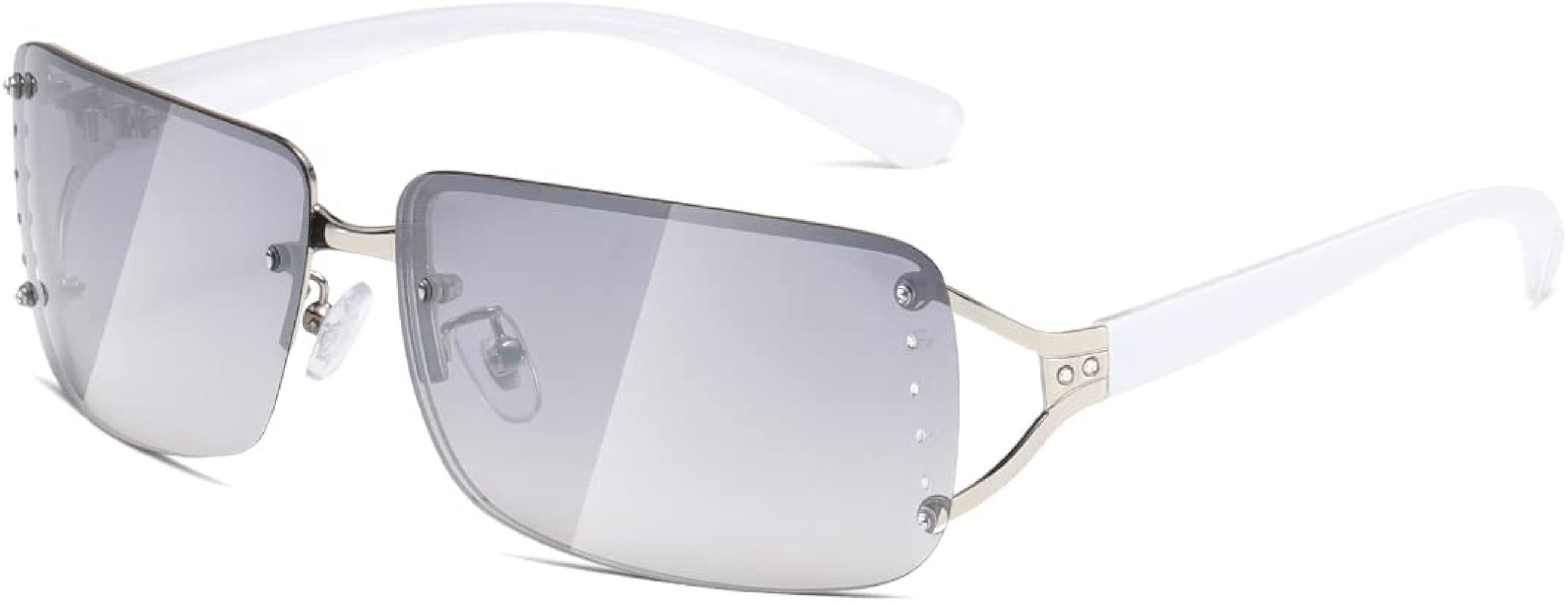 kimorn Rectangle Sunglasses for Women Men Stylish Rimless Frameless Trendy Retro Sun Glasses 90... | Amazon (US)