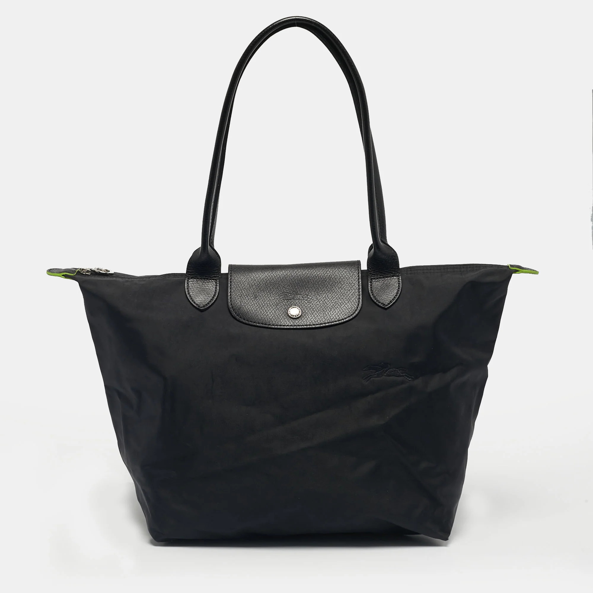 Longchamp Black Nylon Large Le Pliage Tote | Shop Simon