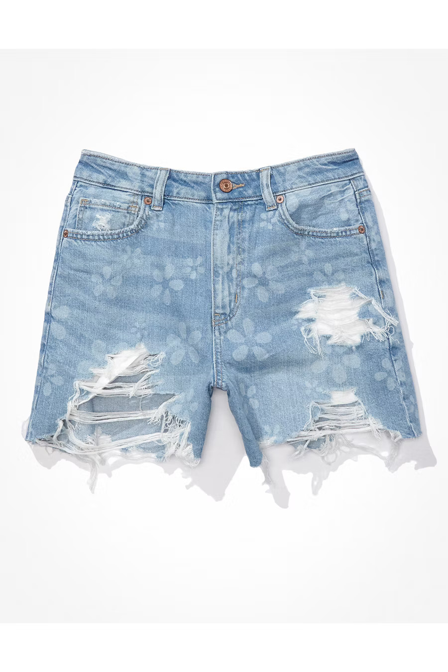 AE Denim Highest Waist Baggy Short | American Eagle Outfitters (US & CA)