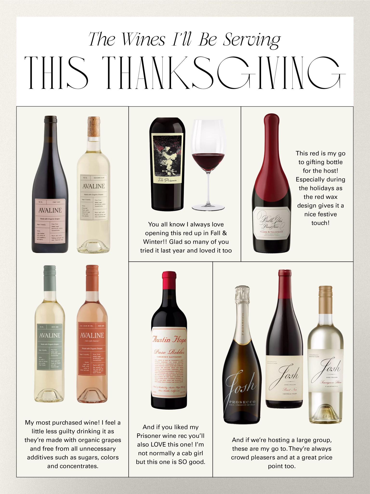 The wines I’ll be serving up this Thanksgiving 

#LTKSeasonal #LTKHome #LTKParties