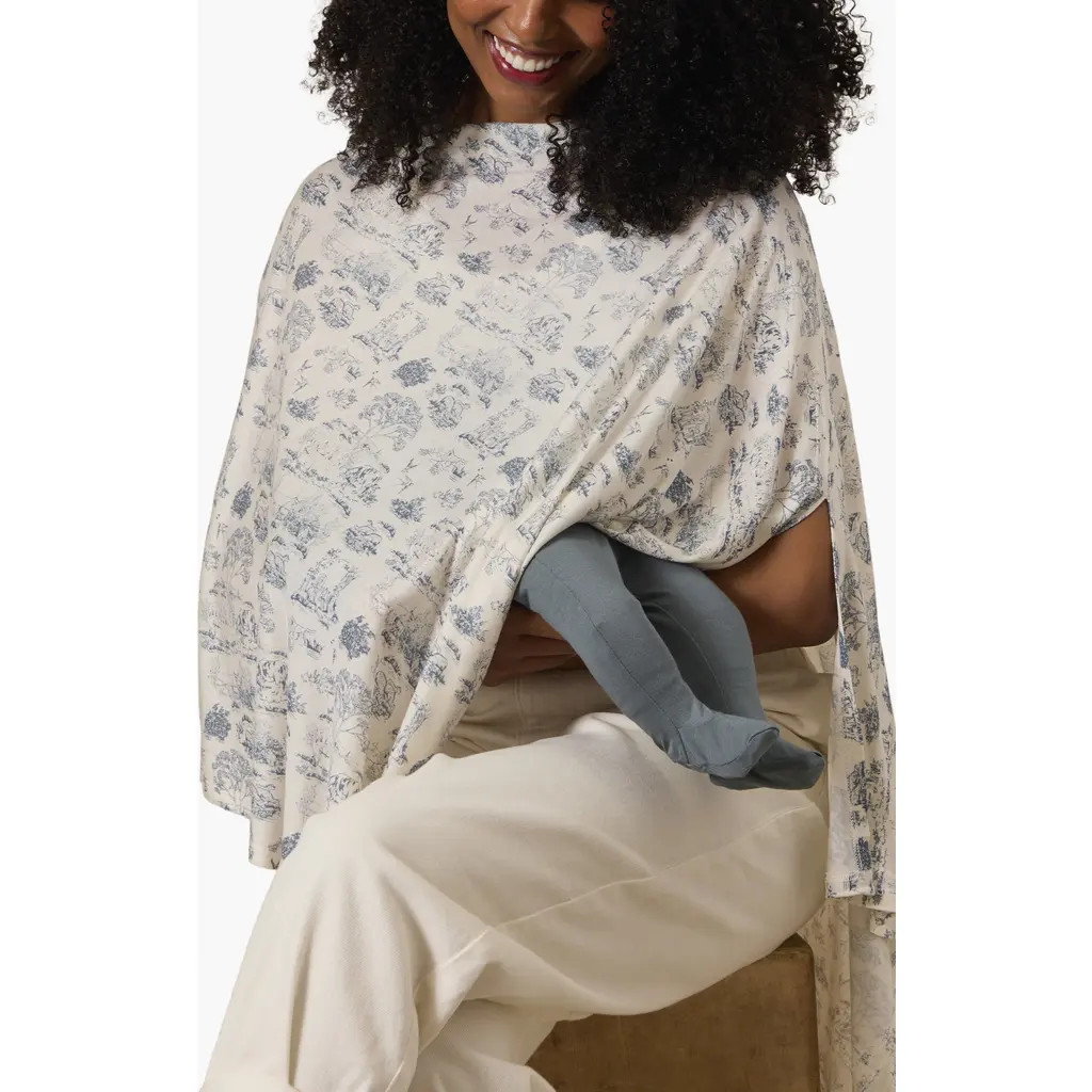 Solly Baby Nursing Cover in Bleu Toile at Nordstrom | Nordstrom