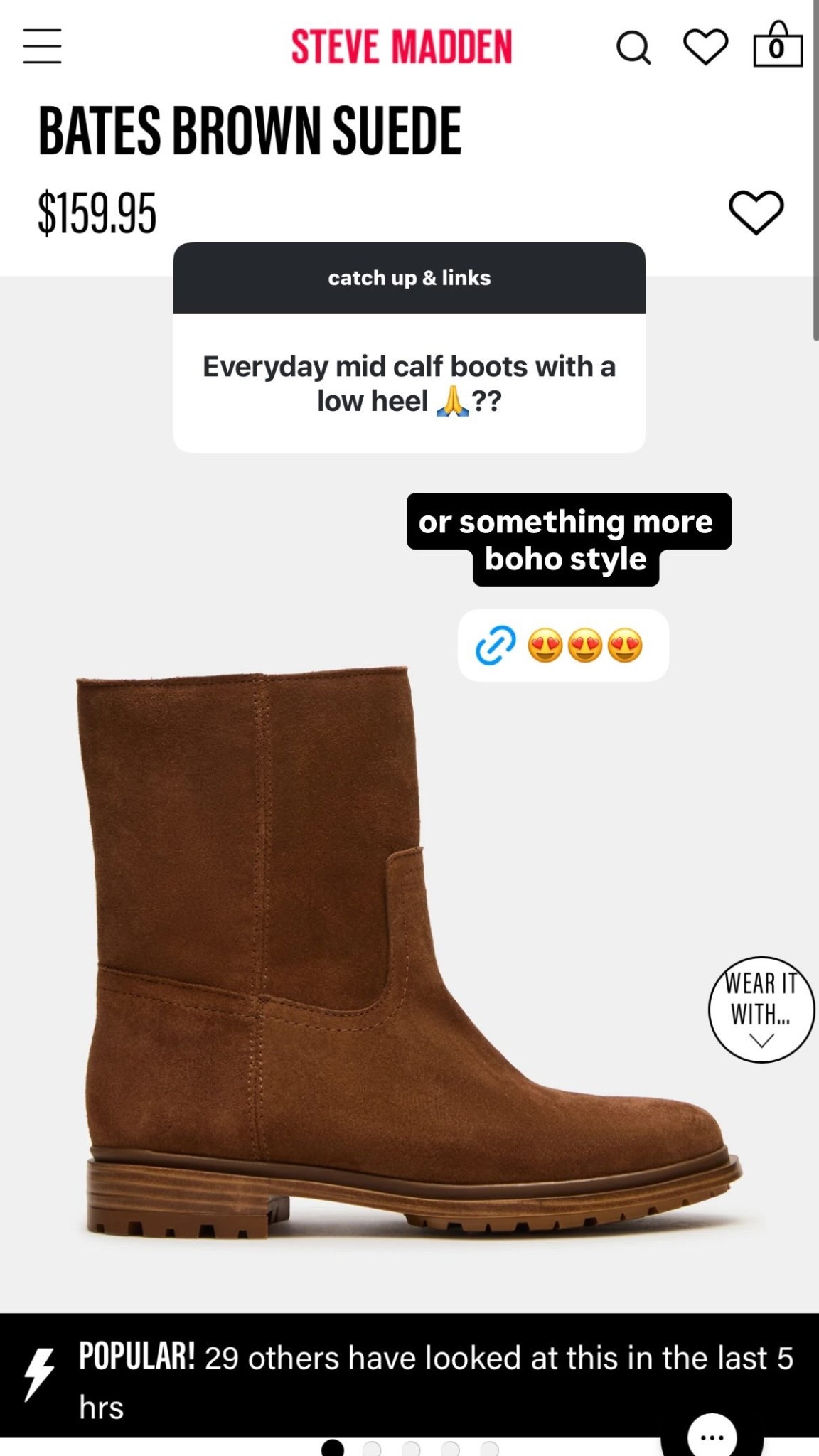 Mid calf boots with a low heel

#LTKStyleTip #LTKWorkwear #LTKShoeCrush