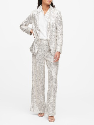 Soft Sequin Blazer | Banana Republic (US)