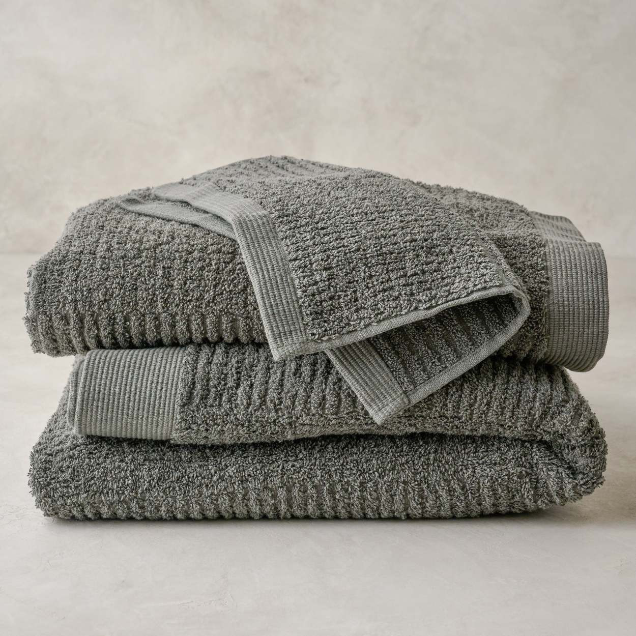 Olive Green Textured Towel | Magnolia