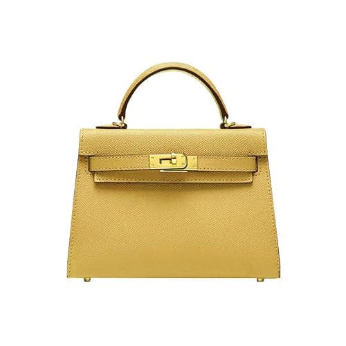 New Solid - Color Platinum Bag for Women: Sleek Design, Roomy Capacity with Organized Compartments (YELLOW) | Amazon (US)