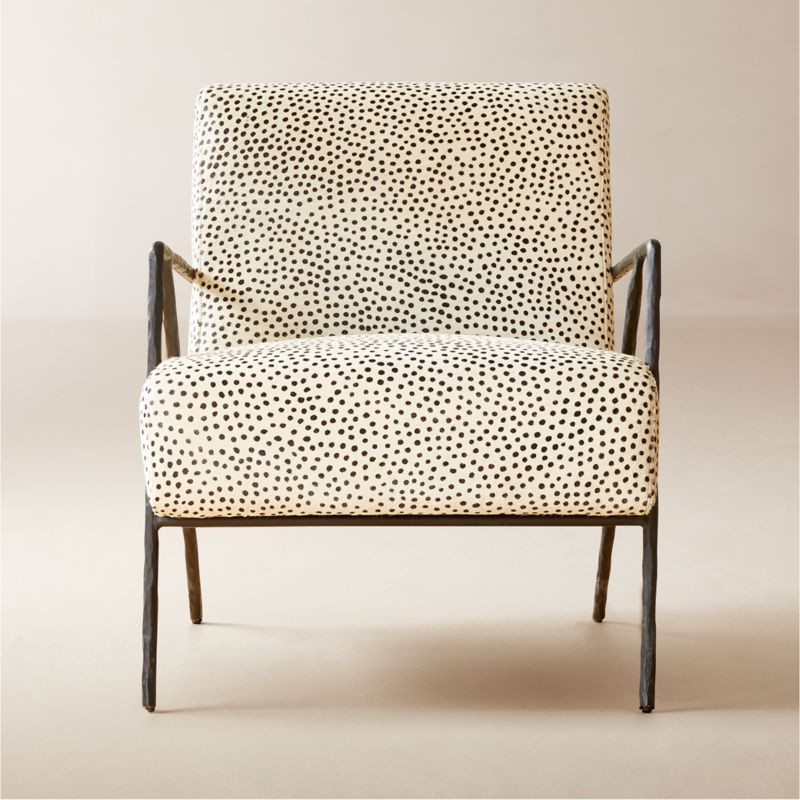 Imogene Dot Hair on Hide Lounge Chair Set of 2 + Reviews | CB2 | CB2