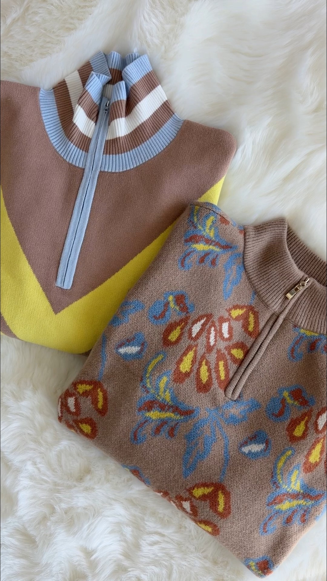 Winter outfit ideas for women! Love both of these sweaters! Beautiful color combos you can wear throughout the fall and winter seasons. These sweaters make really cute cozy travel outfits too. I wear size large in both styles.

#LTKFindsUnder100 #LTKTravel #LTKOver40