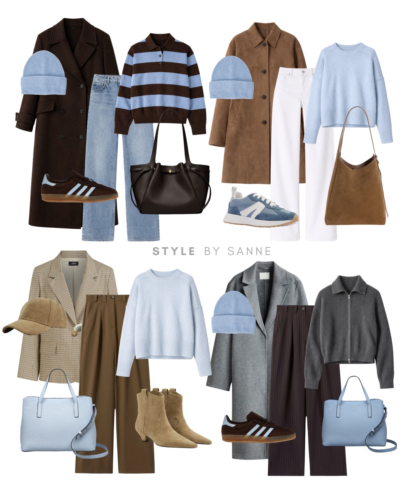 Four outfits with something soft blue! 🩵

#LTKwinter #LTKworkwear #LTKstyletip