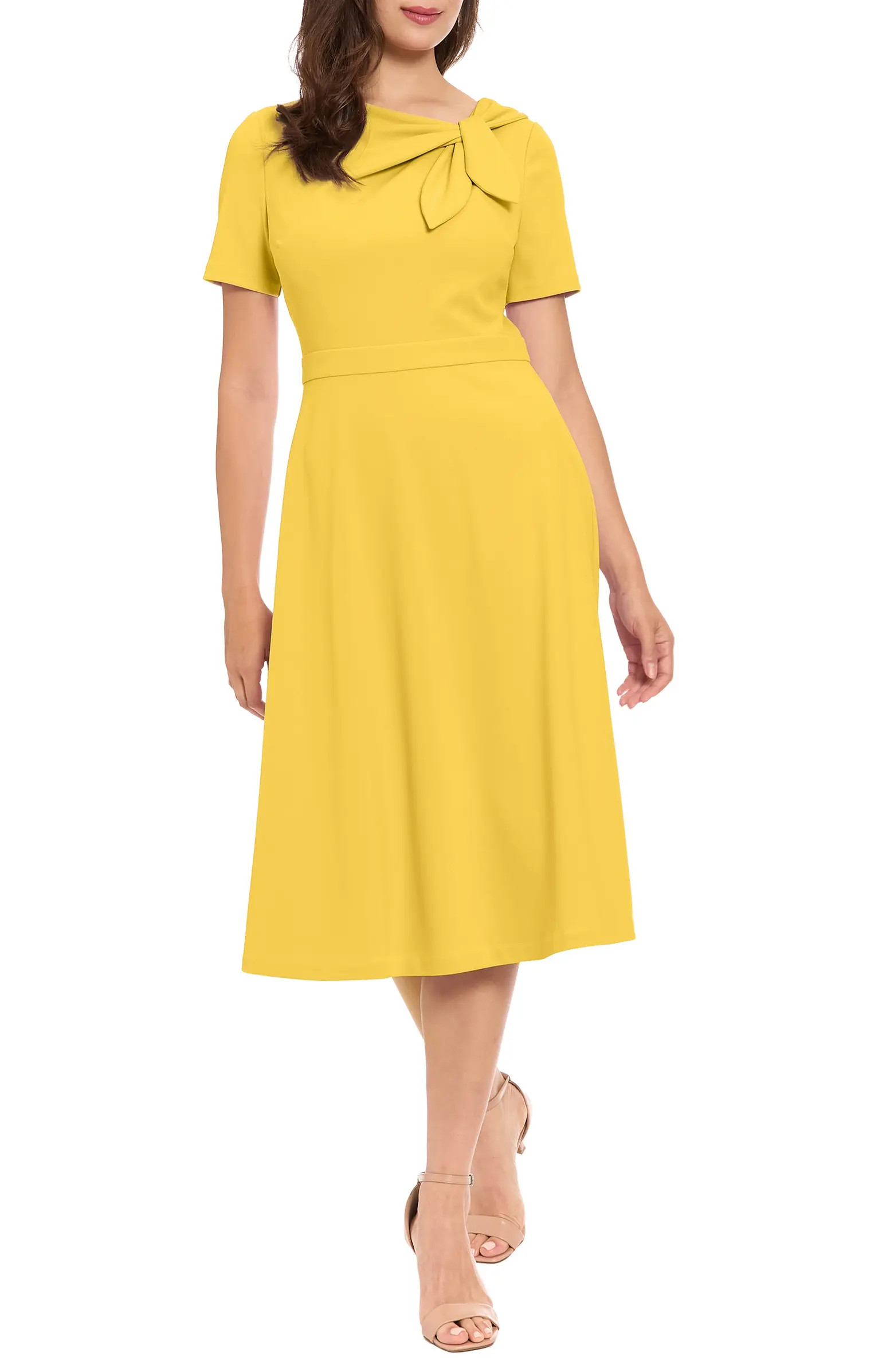 London Times Scuba Crepe Fit & Flare Dress | Nordstromrack | Nordstrom Rack