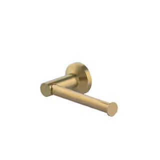 Dorind Single Post Toilet Paper Holder in Matte Gold | The Home Depot