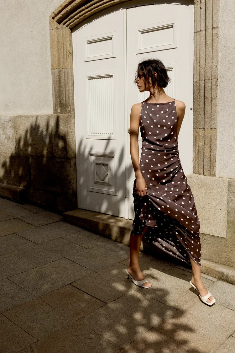 Polka dot dress  | PULL and BEAR UK