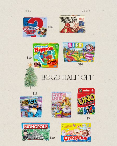 BOGO half off games // Christmas // family // kids // sale alert

#LTKfamily #LTKkids #LTKsalealert