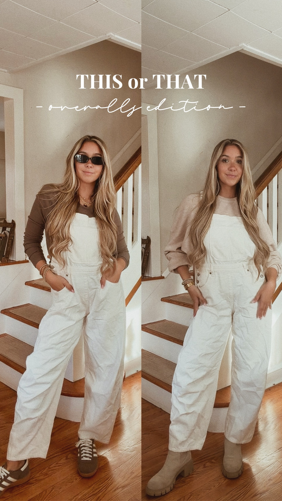styling overalls two ways🤎


#ootd #fashion #fashionreels #momfits #reelsinstagram #ootdfashion #thisorthat #twowaystostyle #momfashion #easyootd #ppfashion

#LTKFindsUnder100 #LTKSeasonal #LTKStyleTip