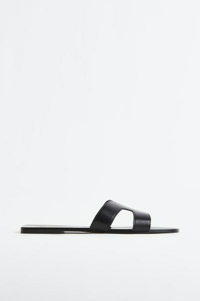Slides - Black - Ladies | H&M US | H&M (US + CA)