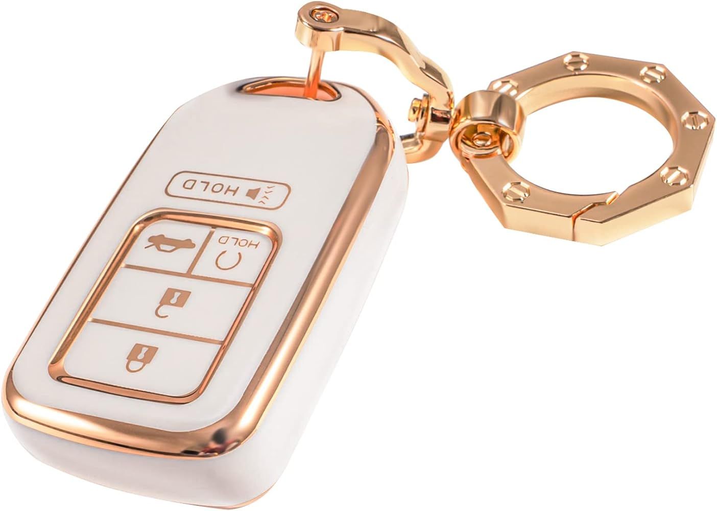 for Honda Key Fob Cover Premium Car Key Case Shell with Fashion Keychain fit Honda Accord Civic C... | Amazon (US)