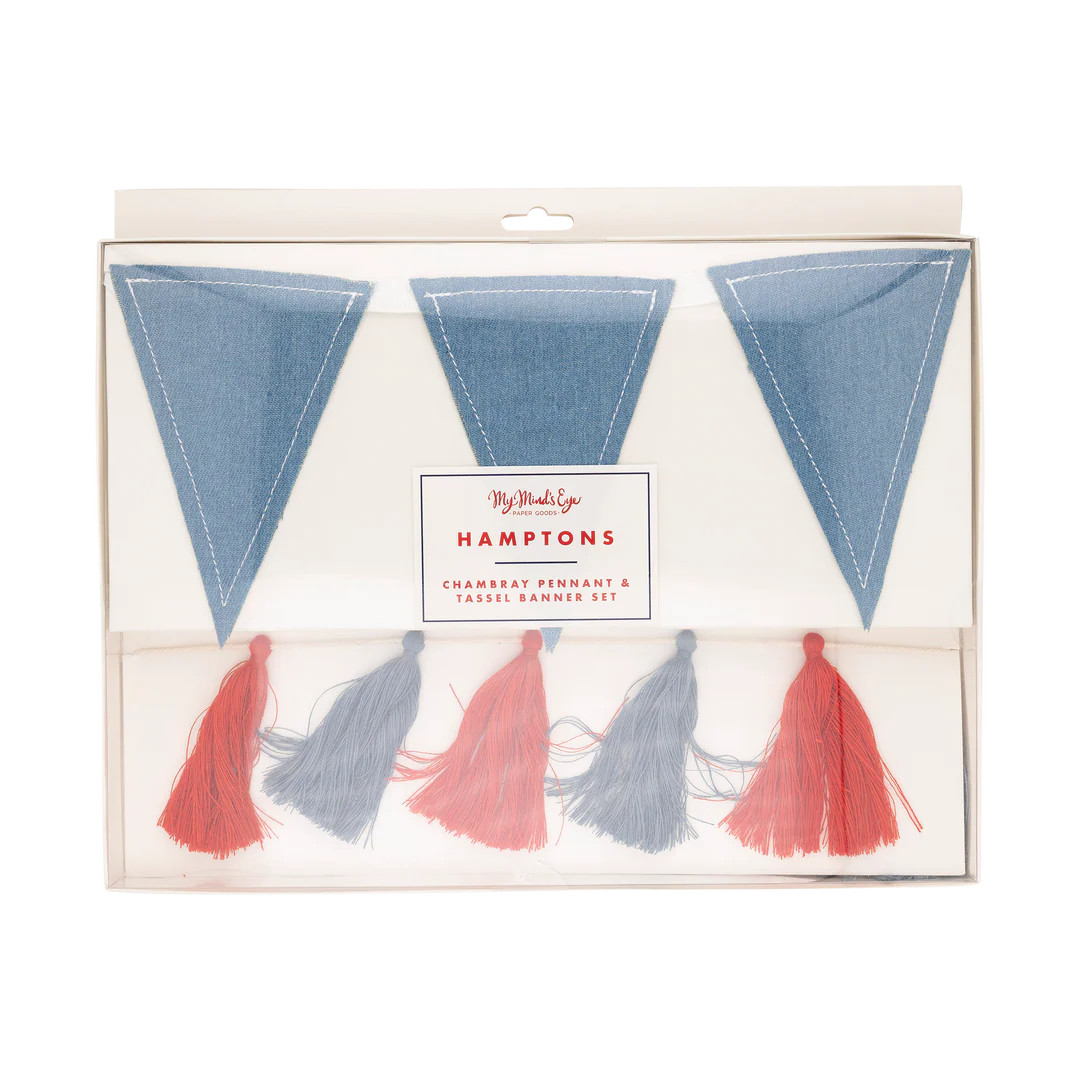 Chambray and Tassel Banner Set | My Mind's Eye