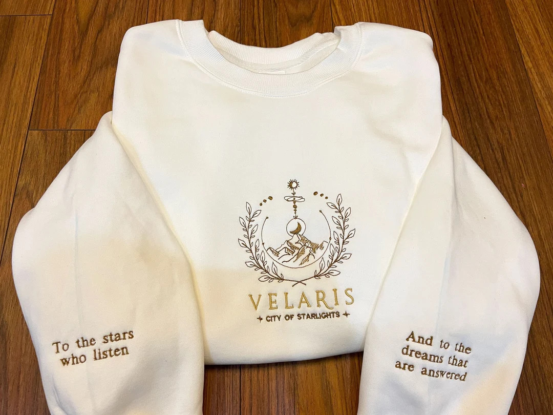 Embroidered Velaris City of Starlight ACOTAR Sweatshirt, ACOMAF the Night Court, Court of Dreams,... | Etsy (US)