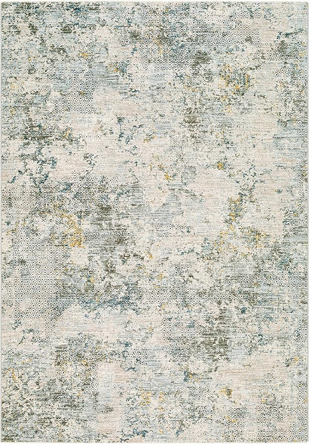 Pizi Contemporary Area Rug - Dusty Sage, Taupe, Off White - 5' x 7'5" | Amazon (US)