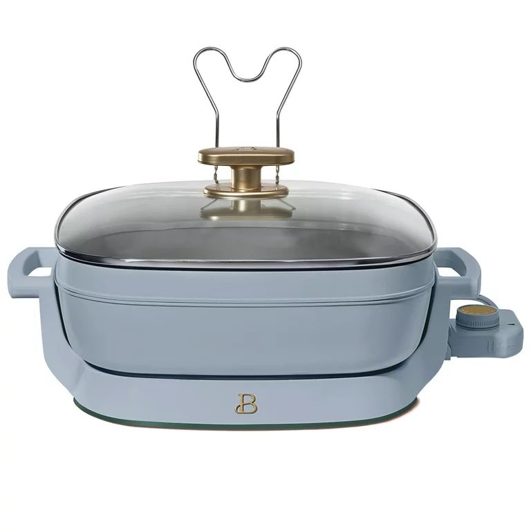 Beautiful 5-in-1 Electric Expandable Skillet, Cornflower Blue by Drew Barrymore, Up to 7 QT | Walmart (US)
