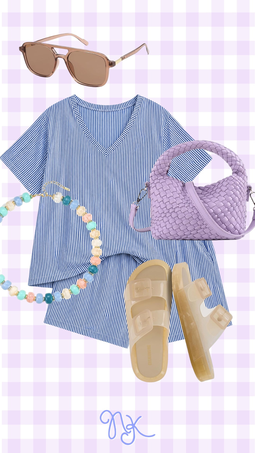 I love an Amazon matching set! I ordered this blue ribbed set in a 3x plus some fun accessories for summer

#LTKPlusSize #LTKPetite #LTKMidsize
