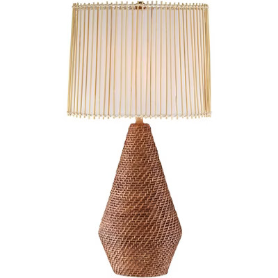 John Timberland Bali Brown Rattan Table Lamp | Target