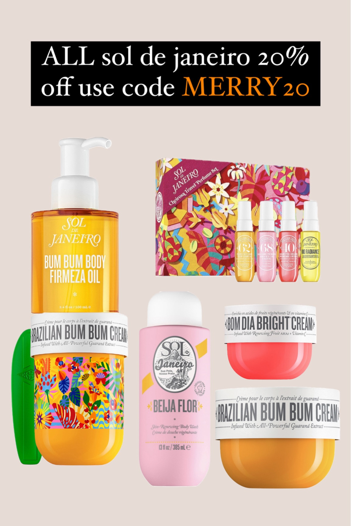 Revolve finds
Gift guide
Sol de janeiro


Use code MERRY20

#LTKbeauty #LTKHoliday #LTKGiftGuide